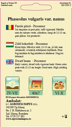 Fasole pitică - Processor