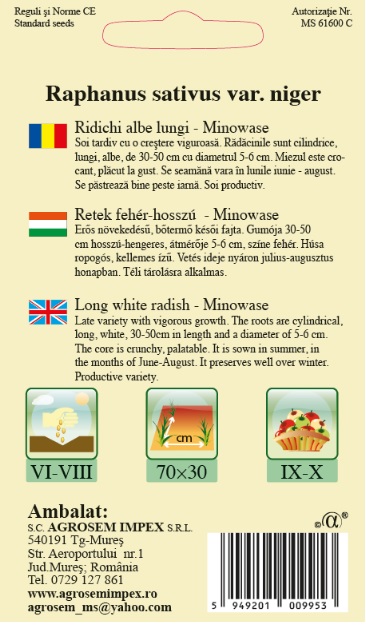 Ridichi albe lungi - Minowase