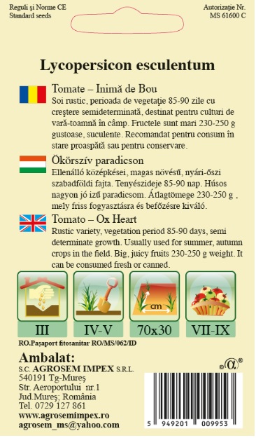 Tomate - Inimă de Bou