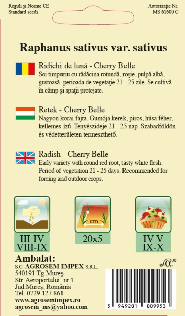 Ridichi de lună - Cherry Belle