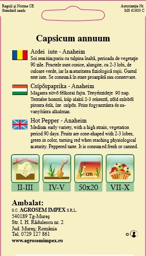 Ardei iute - Anaheim