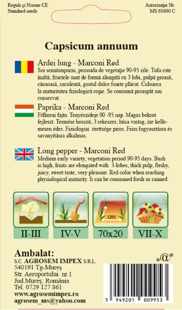 Ardei lung - Marconi Red