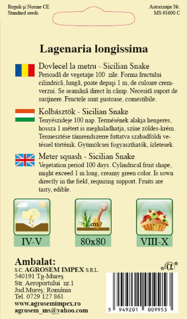 Dovlecel la metru - Sicillian Snake