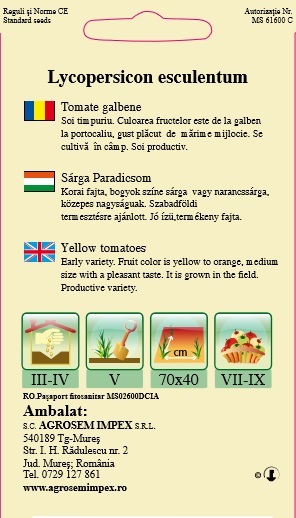 Tomate Galbene - Golden Konight