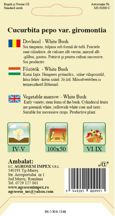 Dovlecel - White Bush