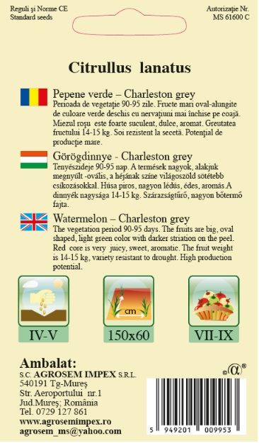 Pepene verde - Charleston Grey