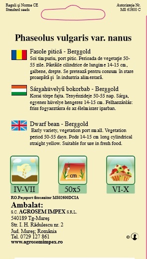 Fasole pitică - Berggold