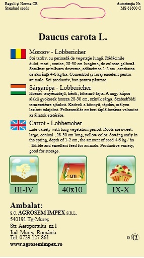 Morcov furajer -Lobbericher