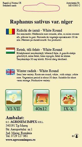 Ridichi de iarnă-White Round