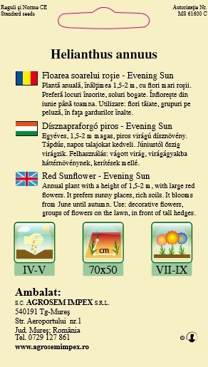 Floarea soarelui roșie