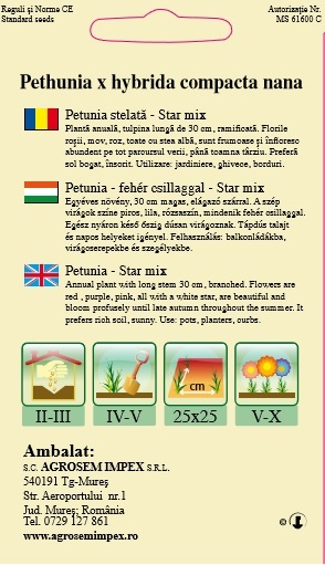 Petunia stelată star mix