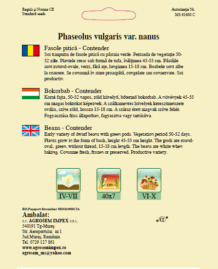 Fasole pitică-Contender