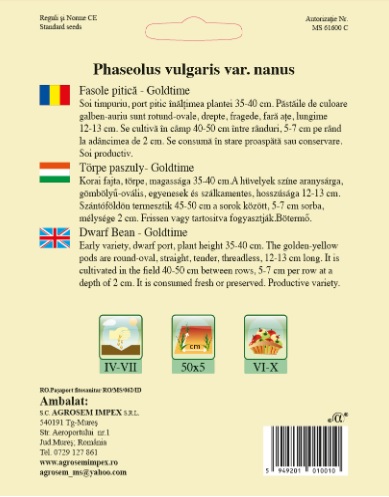 Fasole pitica - Goldtime